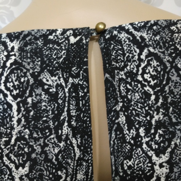 Ecote Urban Outfitters Grey Snake Print Boho Embroidered Mini Dress size S - Picture 5 of 8